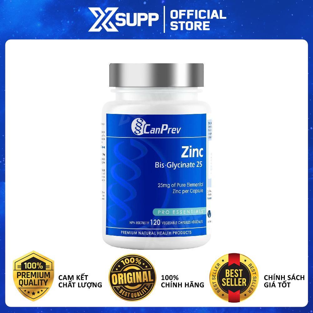 [FreeshipHCM] Thực Phẩm Bảo Vệ Sức Khoẻ CanPrev Zinc Bis-Glycinate 25 - Bổ Sung Kẽm Chính Hãng Canada