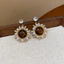 Bông tai zircon kim bạc, phong cách cổ điển, thời trang, đa năng, nhẹ nhàng sang trọng và bông tai cao cấp