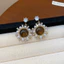 Bông tai zircon kim bạc, phong cách cổ điển, thời trang, đa năng, nhẹ nhàng sang trọng và bông tai cao cấp