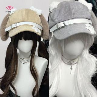 Mũ nồi Gothik Punk thiết kế tai dài và chó con cho nữ và bé gái - Thích hợp để cosplay và làm quà tặng mới