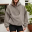 Áo hoodie nữ nỉ màu trơn, thiết kế túi trước tiện lợi
