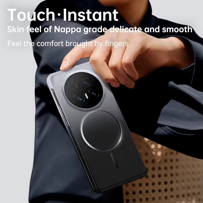 Ốp điện thoại nam châm mạnh Gradient tinh tế và thân thiện với da dành cho Honor Magic V5 magic V3 V2 Magic Vs 3 Vs2 sạc không dây Vỏ bảo vệ Camera