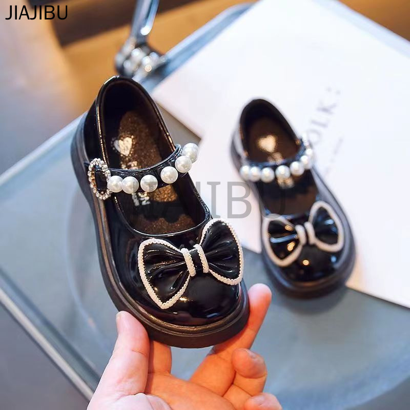 Giày Da Đế Mềm Lolita Mũi Tròn Chống Trượt Kiểu Dáng Công Chúa Dễ Thương Dành Cho Bé Gái Giày Bệt Cosplay Thường Ngày Màu Trắng Ngà/đỏ Tía/đen Phong Cách Anh Korean Fashion Kids Platform Mary Jane Doll Shoes Giày Chống Va Chạm Cho Bé Phong Cách Nhật Bản