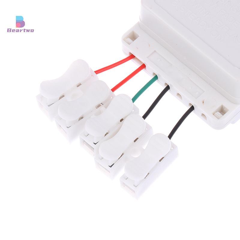 < beartwo > Bộ điều chỉnh độ sáng dây LED EK-04 2 / 4 chiều 8 núm chức năng / Loại nút nhấn loại không hàn Bộ điều chỉnh ánh sáng Đẹp