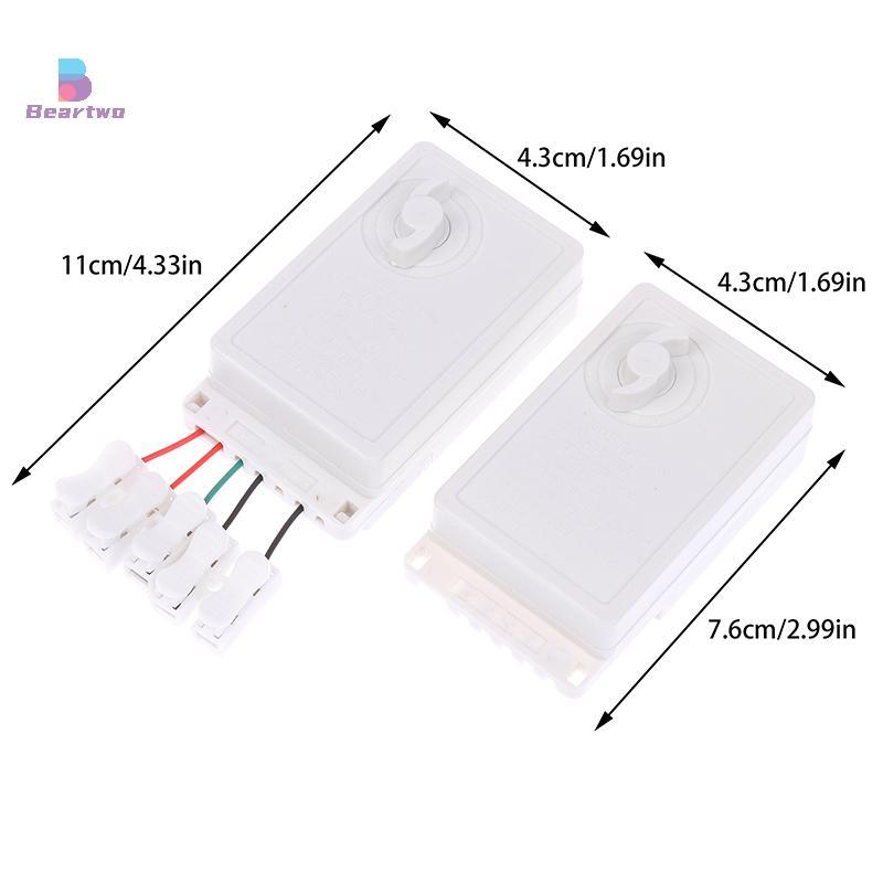 < beartwo > Bộ điều chỉnh độ sáng dây LED EK-04 2 / 4 chiều 8 núm chức năng / Loại nút nhấn loại không hàn Bộ điều chỉnh ánh sáng Đẹp