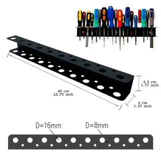 [Còn hàng] NOOKSTORY 1 Cái Giá đỡ Kìm, Phụ kiện xưởng Kìm Giá treo tường tuốc nơ vít, Dụng cụ cầm tay Dụng cụ treo tường bằng thép Dụng cụ sắp xếp lưu trữ
