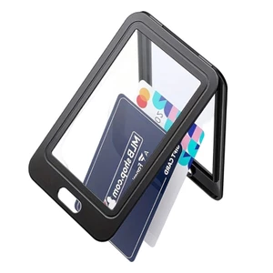 BTF 2 ID Huy Hiệu Đựng Thẻ Có Cửa Sổ Trong Suốt Hai Mặt Giữ Huy Hiệu Làm Việc Cho Văn Phòng Bệnh Viện Triển Lãm Trường Học