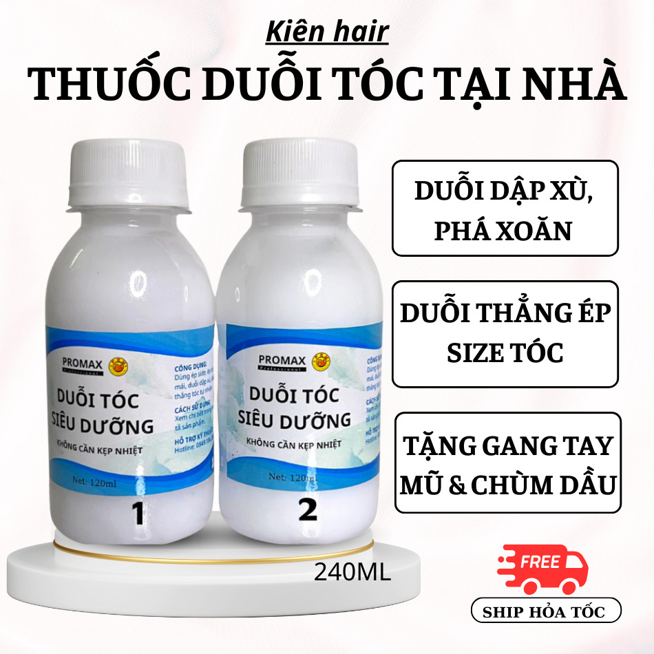 Thuốc duỗi tóc tại nhà không cần kẹp nhiệt, thuốc ép tóc tại nhà đơn giản, hiệu quả | Trunghair
