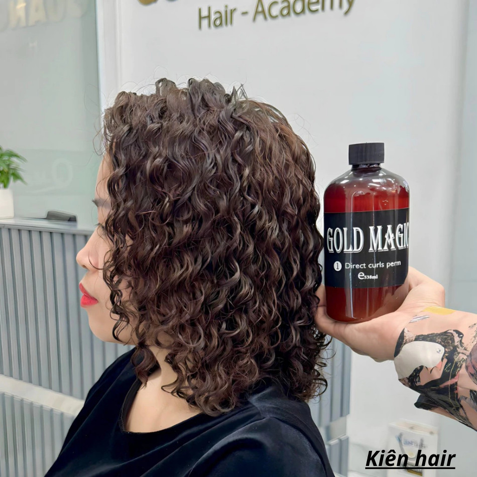 Thuốc uốn lạnh Gold Magic Qmax90, Thuốc uốn tóc đa năng siêu dưỡng, xoăn lâu | Trunghair