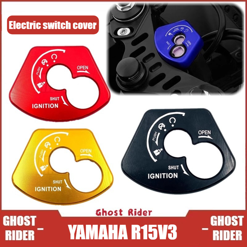 Dành Cho Xe YAMAHA YZF R15 V3 2017-2021 CNC Hợp Kim Nhôm Đánh Lửa Công Tắc Bao Khóa Chìa Khóa Trang Trí Nắp Xe Máy Phụ Kiện