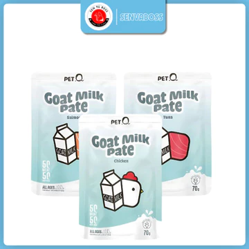 Pate sữa dê cho mèo PetQ 70gr Pate cho mèo đủ các loại vị cung cấp đầy đủ chất dinh dưỡng cho mèo nhỏ và lớn- S4PPETSHOP