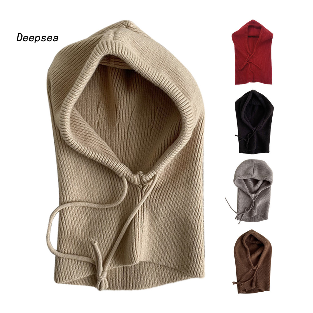 Mũ khăn dệt kim DPA - Len mùa đông, chống gió, có khóa ấm cổ, dây đeo điều chỉnh - Perfect cho ngoài trời mùa Đông