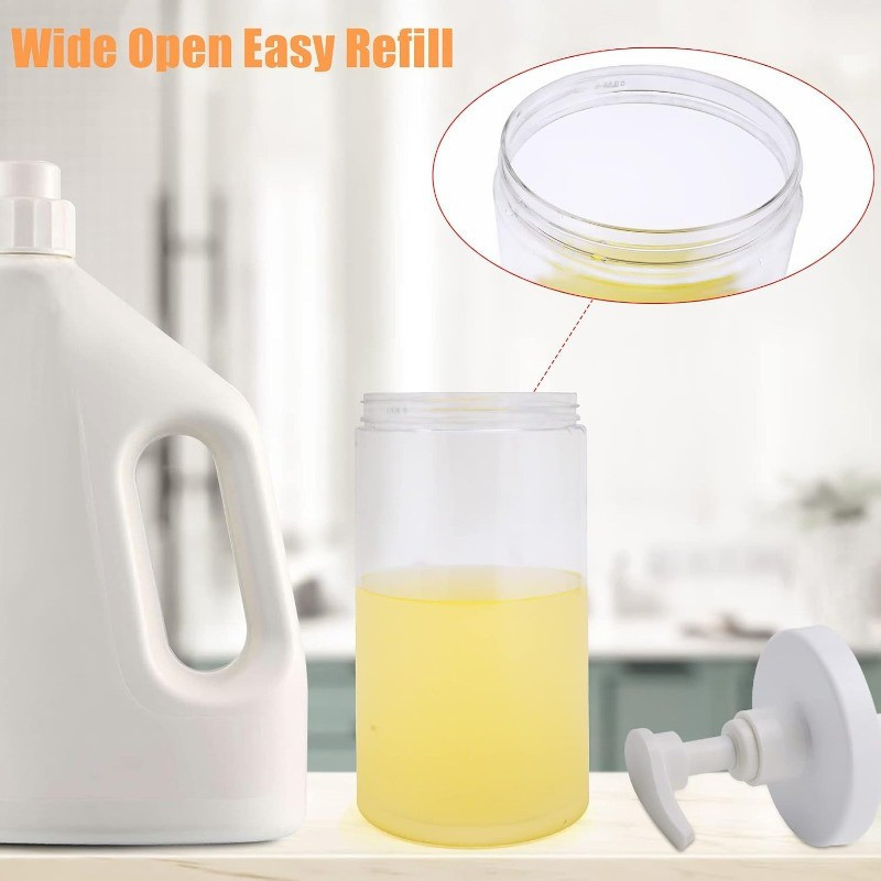 Chai bơm rỗng miệng rộng 500ml / 1000ml / Chai bơm rỗng cho dầu xả dưỡng da