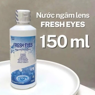 DUNG DỊCH NGÂM LENS FRESH EYES 150ML HÀN QUỐC GIÚP KHỬ KHUẨN, LÀM SẠCH, BẢO VỆ LENS LUÔN TRONG SUỐT VÀ ÊM MỊN KHI ĐEO