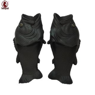 Unisex Mô Phỏng Dép Cá 3D Mùa Hè Vui Nhộn Thời Trang Dép Lật Cho Ngoài Trời