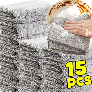 5 / 10 / 15 Chiếc Khăn Lau Nhà Bếp Siêu Thấm Hút - Khăn Lau Microfiber Mềm