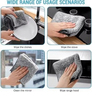 5 / 10 / 15 Chiếc Khăn Lau Nhà Bếp Siêu Thấm Hút - Khăn Lau Microfiber Mềm