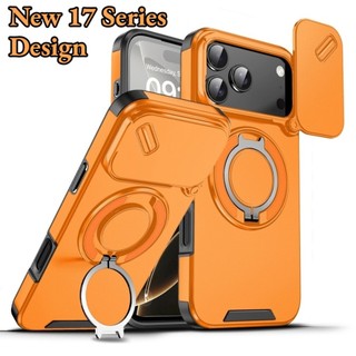 Ốp điện thoại cửa sổ máy ảnh trượt cấp quân sự mới cho IPhone 17Pro Max 11 12 13 14 15 16 Pro Max Vỏ có giá đỡ kim loại được thiết kế đặc biệt dành cho nam Vỏ chống sốc