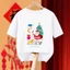 Lễ Hội Trẻ Em Giáng Sinh Áo Thun Ông Già Noel Cây Bông Tuyết Thiết Kế Ngày Lễ Đồ Họa Tay Ngắn
