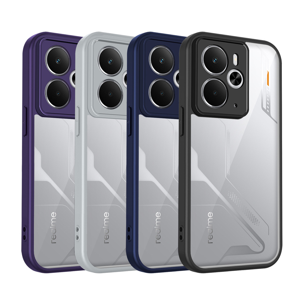 Ốp lưng Realme 14T 5G Vỏ trong suốt mờ thời trang cho vỏ điện thoại Realme 14T 5G