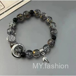 Vòng tay cá tính phong cách Trung Hoa, đá tự nhiên cho nam và nữ - thiết kế thời trang dành cho cặp đôi