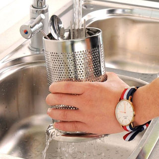 Giá đỡ đũa bằng thép không gỉ dày tiết kiệm không gian Giá đỡ làm sạch dễ dàng cho bộ dụng cụ gọt vỏ trái cây Bộ Đũa