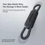 Giá đỡ bút xóa khô từ tính YUUKII, Giá đỡ bút từ tính chất liệu silicon có thể điều chỉnh, Phụ kiện văn phòng Giá đỡ bút di động có thể uốn cong Bàn làm việc / Tủ lạnh / Bảng trắng