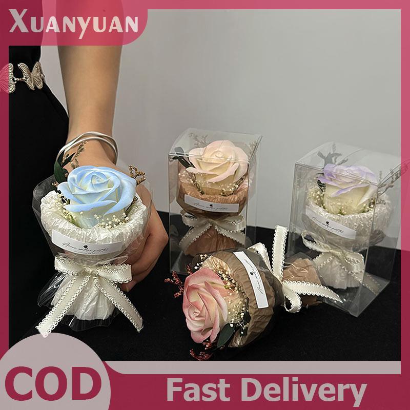 XUAN Pocket-Meeting Bó Hoa Nhỏ Hoa Hướng Dương Hoa Nhân Tạo Hộp Quà Tặng Ngày Lễ Tình Nhân Quà Tặng Sinh Nhật Trang Trí VN