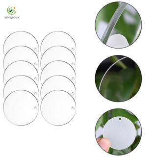 ⭐GROUS⭐Acrylic Christmas Crafting Discs Pack of 10 Various Sizes for Personalized Decor