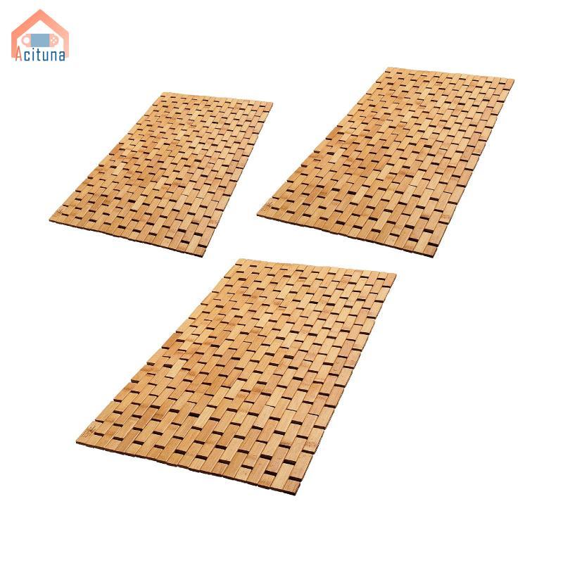 Thảm tắm tre, trải sàn chống trượt, dễ lau chùi, trang trí bồn tắm, phòng xông hơi, bể bơi, SPA, hành lang