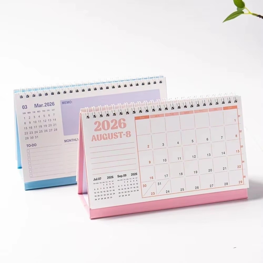 Lịch Mini TUYỆT VỜI, Lịch Để Bàn Kế Hoạch Kiểm Tra 2026, Cuộn Chống Thấm Nước Di Động Để Bàn Trang Trí Văn Phòng Đồ Dùng Học Tập
