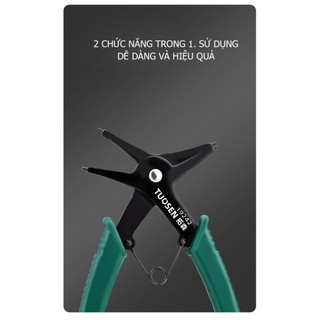 【Hỷ】Dụng Cụ Kẹp Mở Phe 2 Đầu – Kìm Tháo Phe Trong Ngoài Tiện Dụng, Đa Năng, Chất Liệu Thép Bền