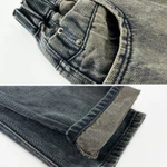 OWLLADE Chó Rách Baggy Quần Jean Cho Bé 12 Tuổi Thanh Thiếu Niên Quần Denim Cho Quần Jean Bé Trai Chống Mài Mòn Z1266 Màu Xanh C03 4T-1 — ảnh 7