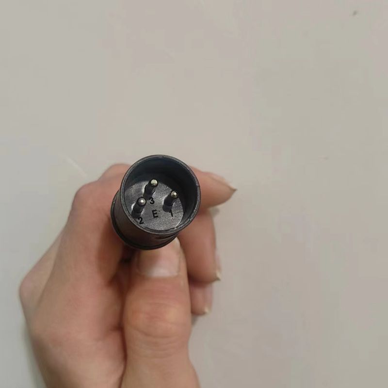 Yadi Tailing Emma Xe Điện Đầu Canon Cáp Chuyển Đổi Sạc Cọc Chuyển Đổi Thiết Bị Cáp Khớp Xe Điện Lithium Ba Lõi Tròn