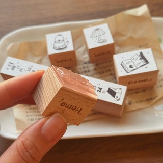 Con dấu gỗ rubber stamp Autumn season Nomi