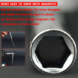 Phụ kiện thanh nối chuôi lục giác 1/4 nhanh đổi, 75/100/150mm dùng cho máy vít điện