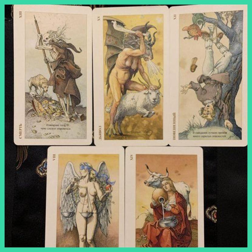 Bộ bài Tarot dành cho người mới bắt đầu 78 Để bàn Oracle Cards Giải trí di động Bộ bài bói toán Nga Công cụ Oracle cho sonlekvn