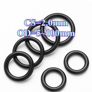 Vòng niêm phong cao su CS2.0mm Vòng chữ O Vòng đệm dầu nitrile OD5-100mm, gioăng đen chống thấm nước và chịu nhiệt độ cao 《 LXY-CB 》