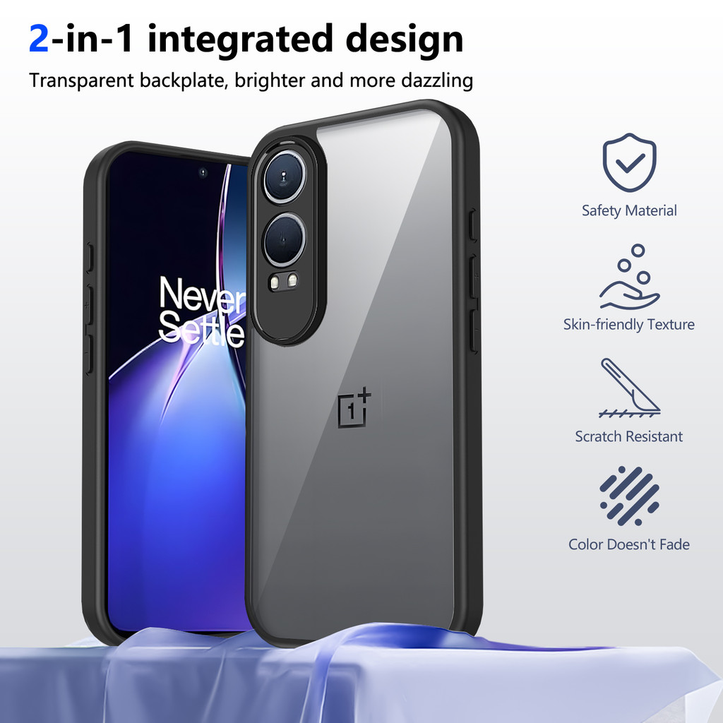 Ốp lưng OnePlus Nord CE4 Lite Vỏ 6.67 inch Model CPH2619, CPH262 Vỏ trong suốt mờ thời trang cho OnePlus Nord CE4 Lite Vỏ điện thoại