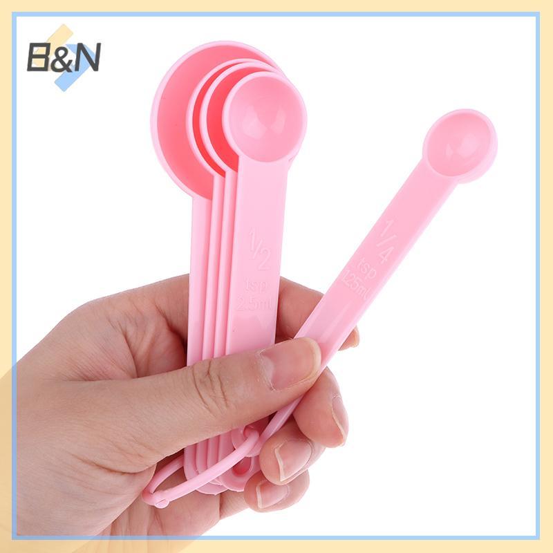 B & N 10 Cái / bộ Dụng Cụ Đo Nhựa Thìa Đo Có Thể Xếp Chồng Muỗng Muỗng Đường Muỗng Bánh Nướng Bột Cốc Đo.