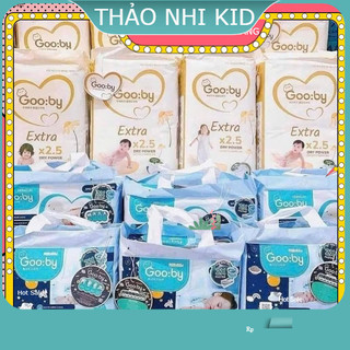 Bỉm ngày ,đêm Gooby Extra Quần/Dán siêu mỏng mềm, thấm hút tốt size dán NB/S/M quần M/L/XL/XXL/XXXL- THẢO NHI KID