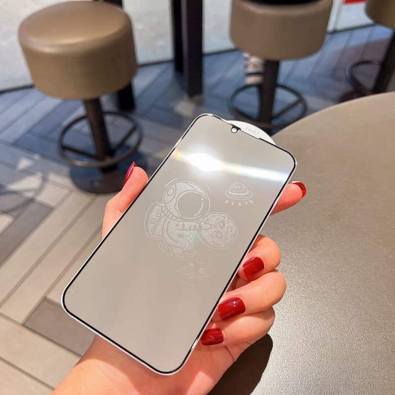 Phim bảo vệ màn hình kính cường lực bảo vệ màn hình chống gián điệp cho iPhone 15 16 17 pro max Plus Bảo hiểm toàn diện Phim hoạt hình 6D