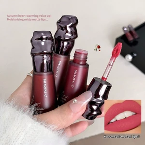 SHAQINUO Matte Màu Cố Định Son Môi Làm Trắng Son Môi Matte Lip Glazing Son Môi Sinh Viên Mềm Mờ Trang Điểm Phẳng