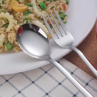 1 / 3 / 5 Chiếc Thìa Nĩa Tay Cầm Dài Làm Dày - Thìa Inox Cao Cấp Thực Phẩm Hàn Quốc Đồ Ăn Nhà Bếp