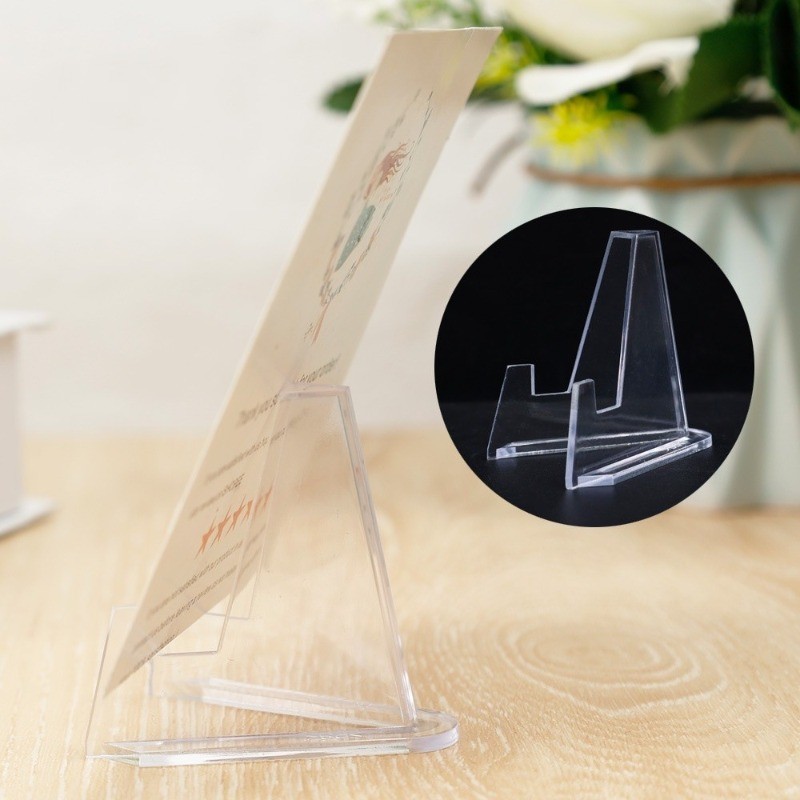 10 / 20 / 30 Cái Giá đỡ hiển thị tiền xu Acrylic trong suốt / Giá đỡ thẻ giao dịch Giá đỡ hỗ trợ
