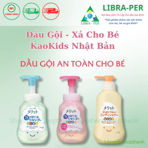Dầu Gội & Dầu Xả Tạo Bọt Kao Kids Nhật Bản | Không Cay Mắt, Dịu Nhẹ, Bé Dễ Tự Gội – Hàng Nội Địa Nhật