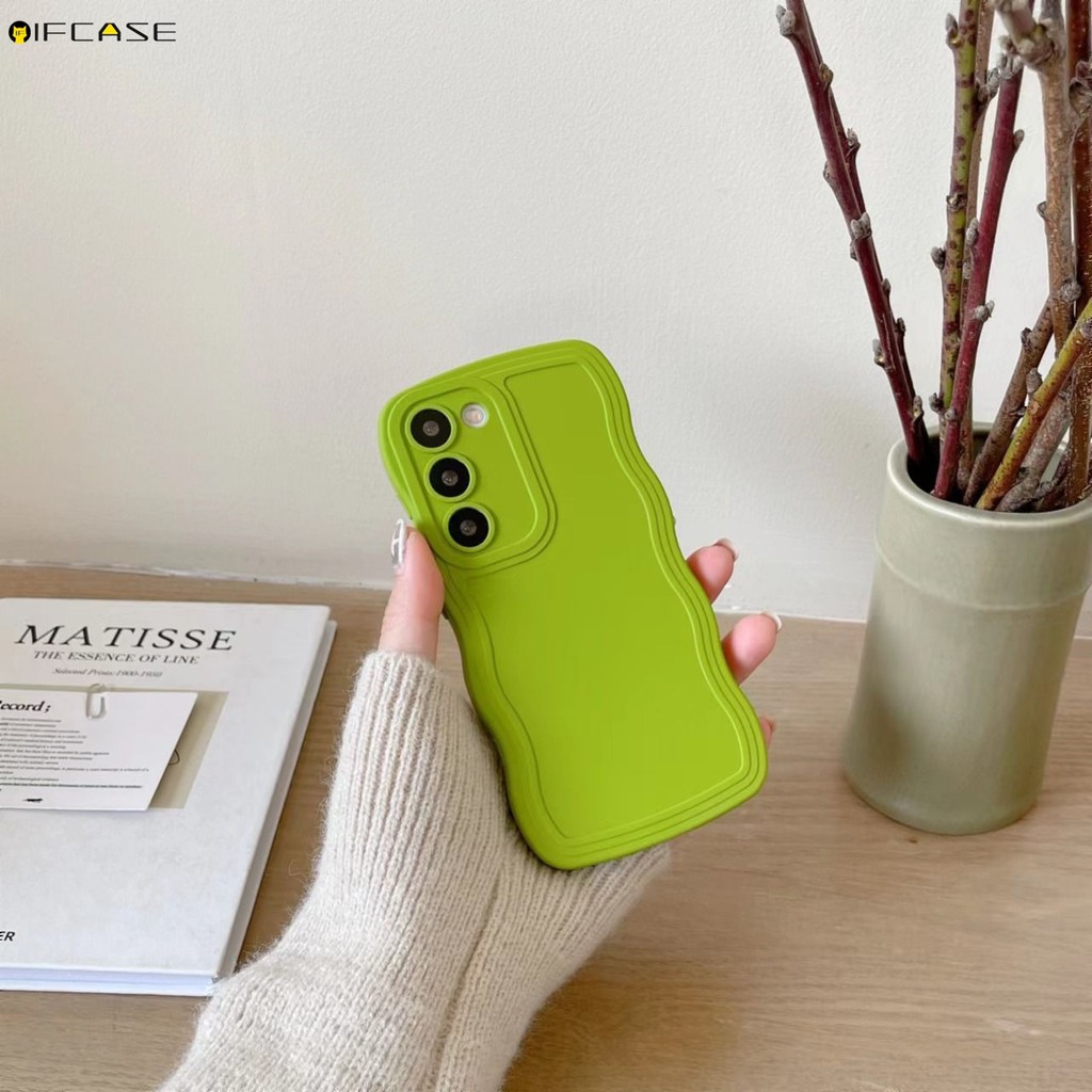 Dành Cho Samsung Galaxy Note 20 Ultra 10 S9 S8 Plus 10 + 9 8 S9 + S8 + Vỏ Điện Thoại Sóng Dopamine Màu Kẹo Nhiều Màu Sắc Bé Trai Bé Gái Đơn Giản Mờ Vỏ Mềm
