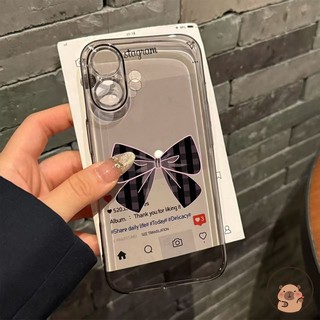 Dành Cho Xiaomi 14 Civi 5 4 Pro 3 2 1S Mix 4 Poco X7 X6 F7 F6 F5 F2 M4 M3 Pro Ultra X4 NFC X3 GT X2 F4 F3 5G Vỏ Điện Thoại Phong Cách Hàn Quốc Kẻ Sọc Nơ Trong Suốt Vỏ bọc