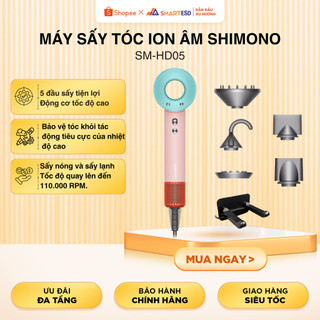 Máy sấy tóc ion âm Shimono SM-HD05 (5 đầu sấy và tạo kiểu) - Hàng chính hãng, bảo hành 12 tháng