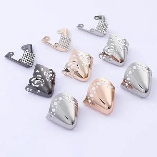 Phụ Nữ Cao Gót Kim Loại Mũi Mũ Mặc Và Xé Che Khuyết Điểm Chống Đá Da Giày Bảo Vệ Điểm Giày Đế Bằng Đầu Nắp Phụ Kiện 1 Đôi